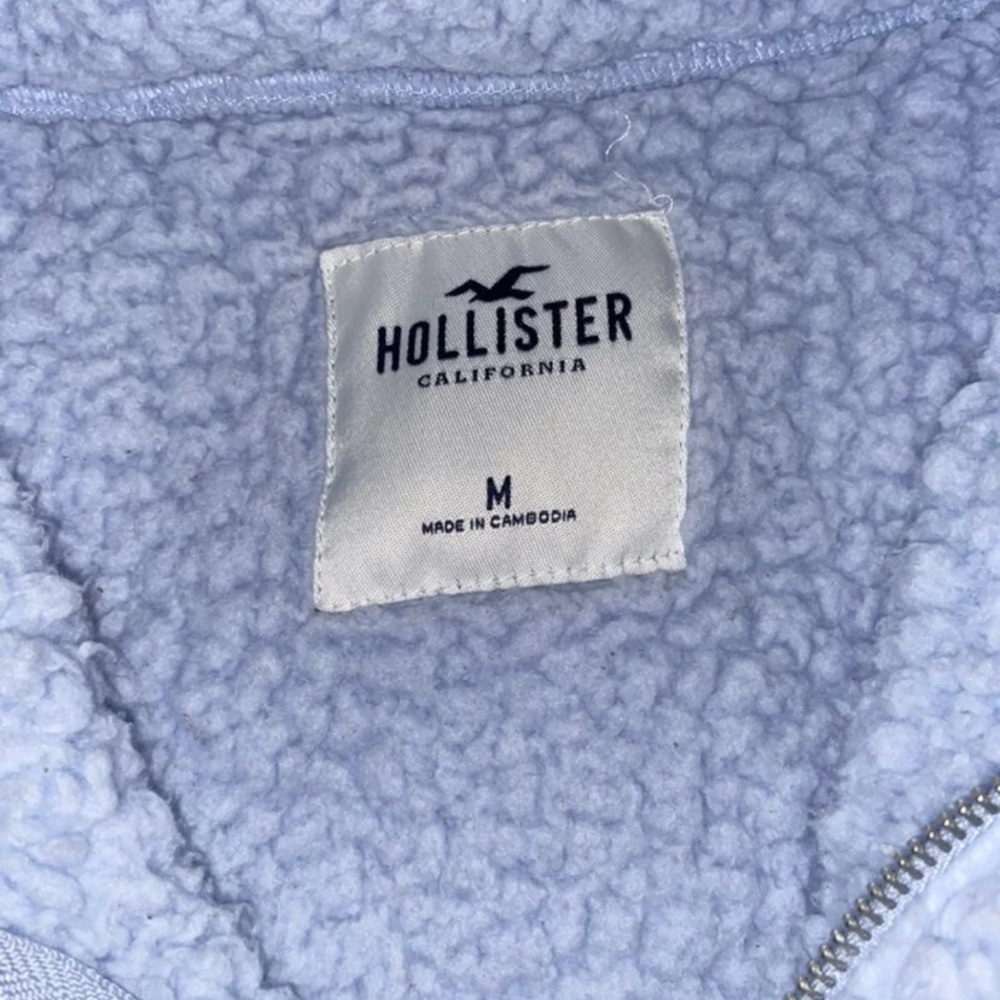 Hollister fuzzy quarter zip